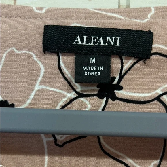 Alfani Floral Blouse - Rose and Black - Picture 2 of 5